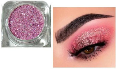 ADJD Sparkling Loose Shimmer Multi color Eye Shadow Glitter Powder Pigment Eye Makeup(PINK)