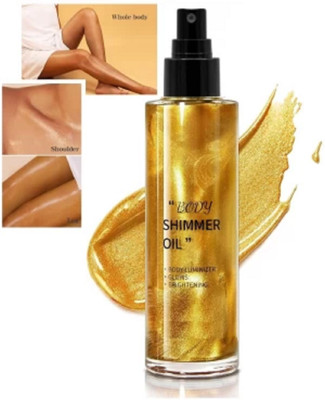 Jiwoo SHIMMER SPRAY GOLDEN FOR FACE & BODY, SUITABLE FOR ALL SKIN TYPES(GOLDEN)