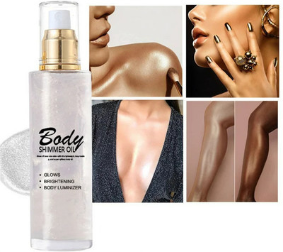 ADJD Luminizer Glow Illuminator Quick-Drying and Non-Sticky Glitter Spray(SILVER)