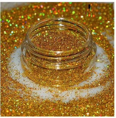 Yuency 3D Finish Multi Purpose Soft Touch Gold shimmery glitter(GOLD)