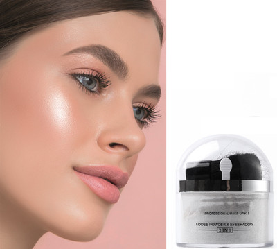 tanvi27 3D Face And Body Whitening Shimmer Loose Powder Highlighter(SILVER)
