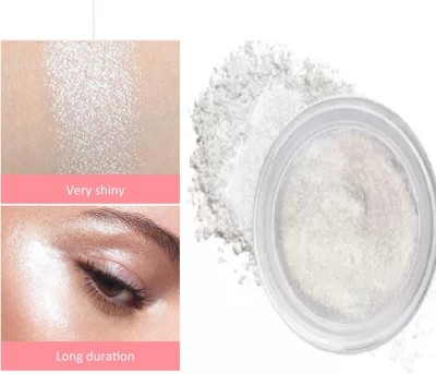 LILLYAMOR HD Bright Silver Dust Shimmery Shiny Face Makeup Powder Highlighter(Bright Silver)