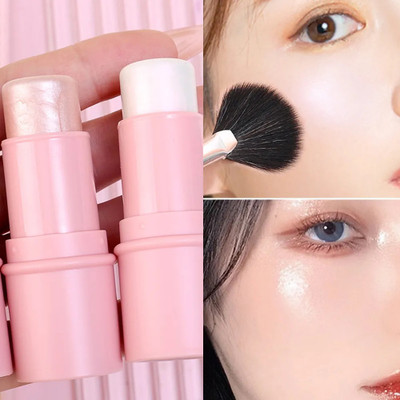 tanvi27 Blusher Water Proof Shade Contour Stick Multi Use Cream Blush Highlighter Stick(multi color)