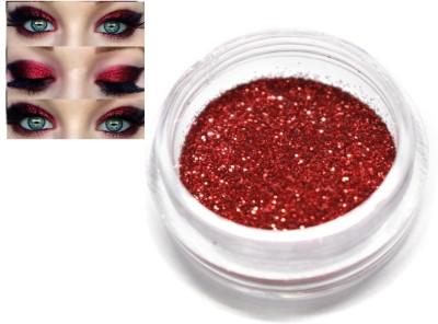 tanvi27 Shimmer Highlighter Hot Red for Body Face Hair Clothes Nail Art Craft(Red)