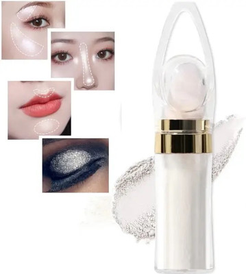 HUZURLU Professional Make-Up lluminating Glowing Makeup Face Highlighter Compact(white, 6 g)