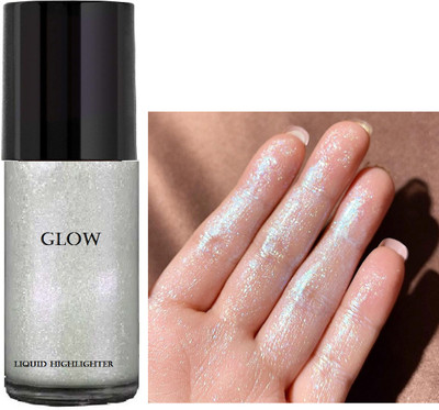 ADJD Glow Liquid Illuminator Soft Natural Glow Liquid Highlighter Silver(Silver)