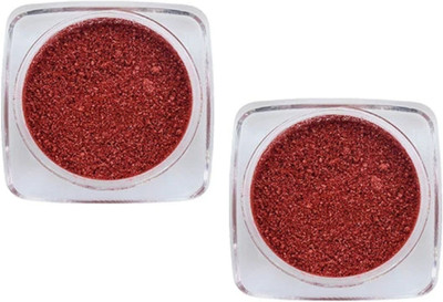 Emijun Red Glitter Loose Shimmer Multi use Eye Shadow Glitter Powder(RED)