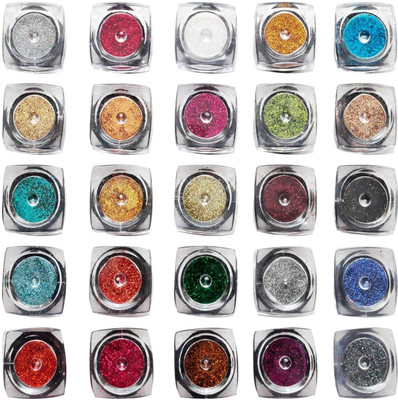 ADJD 25 IN 1 Multicolor Eye Shadow Glitter Powder Pigment Eye Makeup(MULTI COLOR)