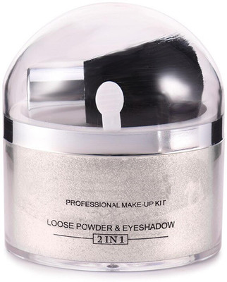 THTC Dual Uses Makeup Silver Highlighter for Face Loose Powder  Highlighter(SILVER)