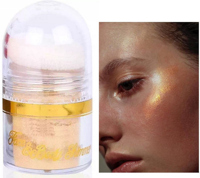 tanvi27 Pigmented Multi Purpose Highlighter Luminous Finish Smoky Gold Powder Highlighter(Gold)
