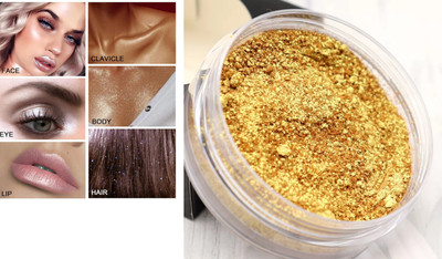 JANOST Highlighting Powder- Face Brighten Highlighter(Gold)