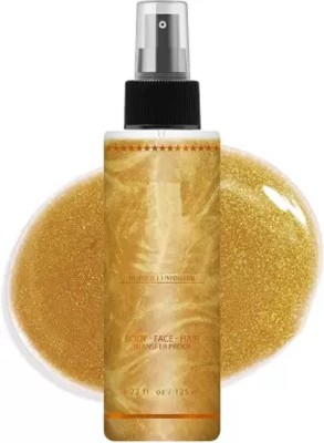 GABBU Highlighter Smooth Shimmer Glow Body Bronzer Smoky Spray Highlighter(gold)