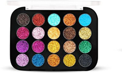 sivika SH 20 Shades Glitter Eyeshadow Palette Multicolor (es061)(multicolor)