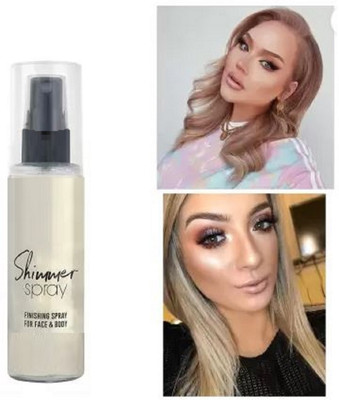 Luipui BODY AND FACE SHIMMER SPRAY,PACK OF 1 SILVER(SILVER)