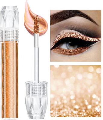 REIMICHI Liquid Eyeshadow Highly Pigmented Eyeshadow Shimmer Finish 5 ml(gold)