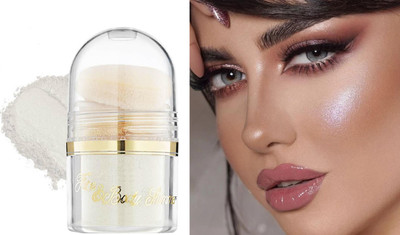 ADJD Illuminator Face Glowing Shimmer Shiny Professional Look Highlighter(SILVER)
