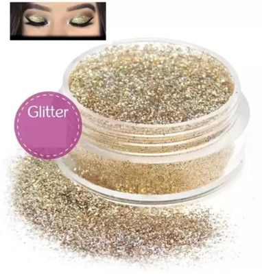 DARVING 3D Finish Multi Purpose Soft Touch light Gold shimmery glitter(LIGHT GOLDEN)