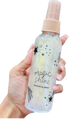 GABBU best Illuminating Bronzing Spray For Hair, Face & Body Highlighting Spray/(silver golden)