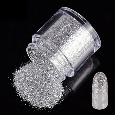 manasona BEST SILVER GLITTER POWDER fOR NAILS & EYESHDOW(SILVER)
