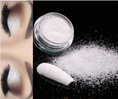 tanvi27 Multi Purpose Mirror Effect Brightening Pearl Eye Shadow White Powder(White)