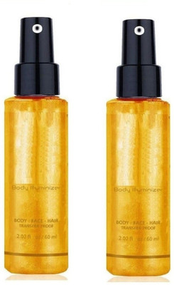 MYEONG Highlighter Smooth Shimmer Glow Body Bronzer Smoky GOLDCream Spray Highlighter(Golden)