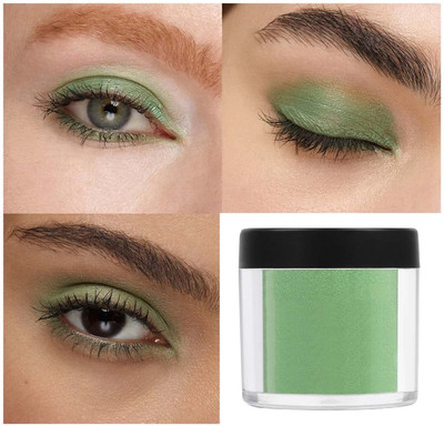 YAWI Green Color Pigment Loose Eye Shadow Sequins Eyeshadow Nail Powder(Green)