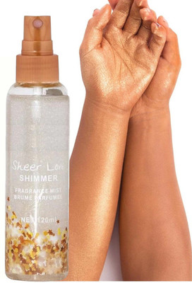 MYEONG Liquid Shiny Highlighter For Face Glow Face Hair And Body(Silver)