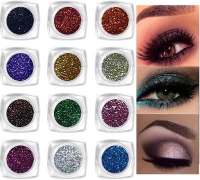 Arcanuy MULTI SHADES GLITTER AND SHIMMER MULTI COLOR HIGHLIGHTER AND EYE SHADOW(multi color)