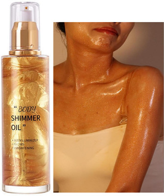 ADJD Illuminator Quick-Drying and Non-Sticky Shimmer Spray(GOLD)
