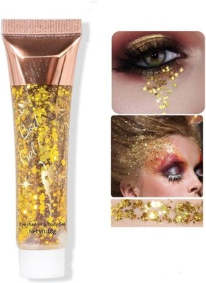 YAWI Chunky Star Glitter Tube For Eye & Body Shade 18 g(Multi Shade)