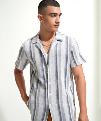 HIGHLANDER Men Striped Casual Multicolor Shirt