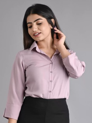 MAGHMA Women Solid Casual Pink Shirt