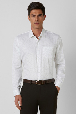 VAN HEUSEN Men Printed Party White Shirt