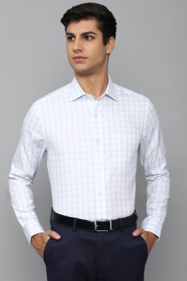 LOUIS PHILIPPE Men Checkered Formal White Shirt