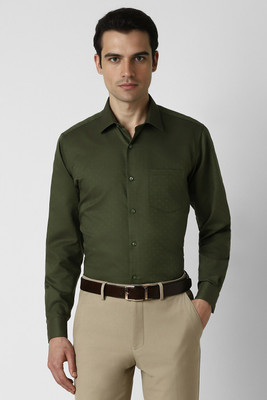 LOUIS PHILIPPE Men Printed Casual Green Shirt