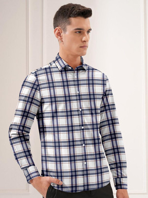 Jicott Men Checkered Casual Multicolor Shirt