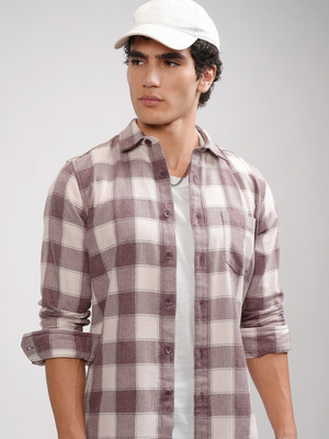 HIGHLANDER Men Checkered Casual Multicolor Shirt