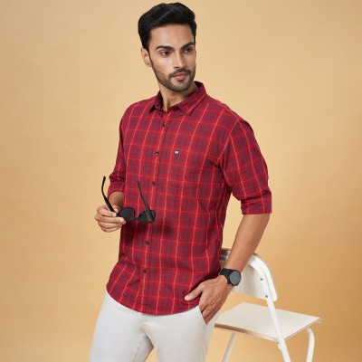 Byford by Pantaloons Men Checkered Casual Red Shirt