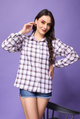 METRONAUT Women Checkered Casual Multicolor Shirt