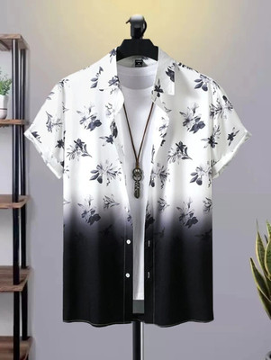 Radha Krishna Fashion Men Printed Casual Black Shirt