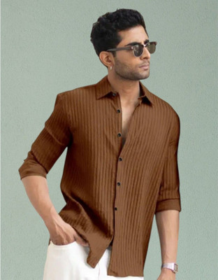 SHFASHION Men Striped Casual Multicolor Shirt