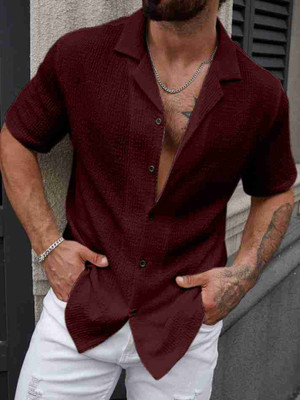fitoda fashion Men Self Design Casual Multicolor Shirt