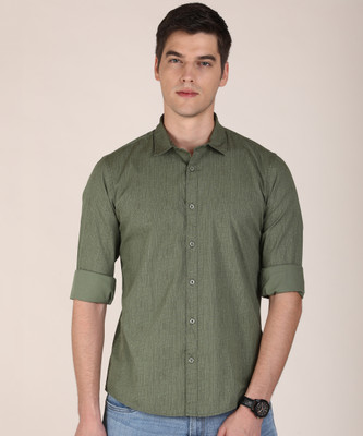 METRONAUT by Flipkart Men Printed Casual Light Green Shirt