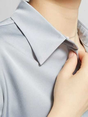 VASTRAM TREND Men Solid Formal Grey Shirt