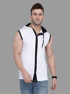 tfurnish Men Solid Casual White Shirt