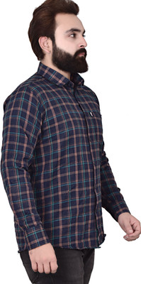 Arthz Fab Trends Men Solid Casual Brown Shirt