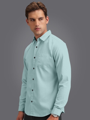ZUNIYA COLLECTION Men Solid Casual Green Shirt
