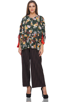 Boho Girl Women Printed Casual Multicolor Shirt
