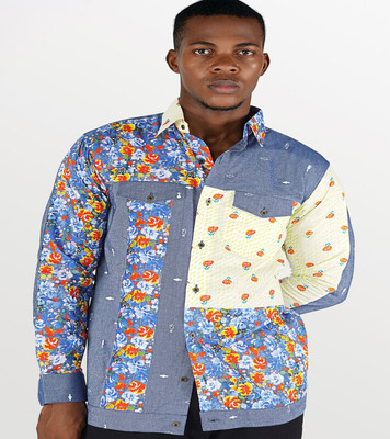 french crown Men Printed Casual Multicolor Shirt