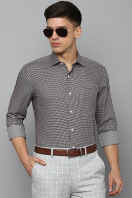 LOUIS PHILIPPE Men Checkered Formal Grey Shirt